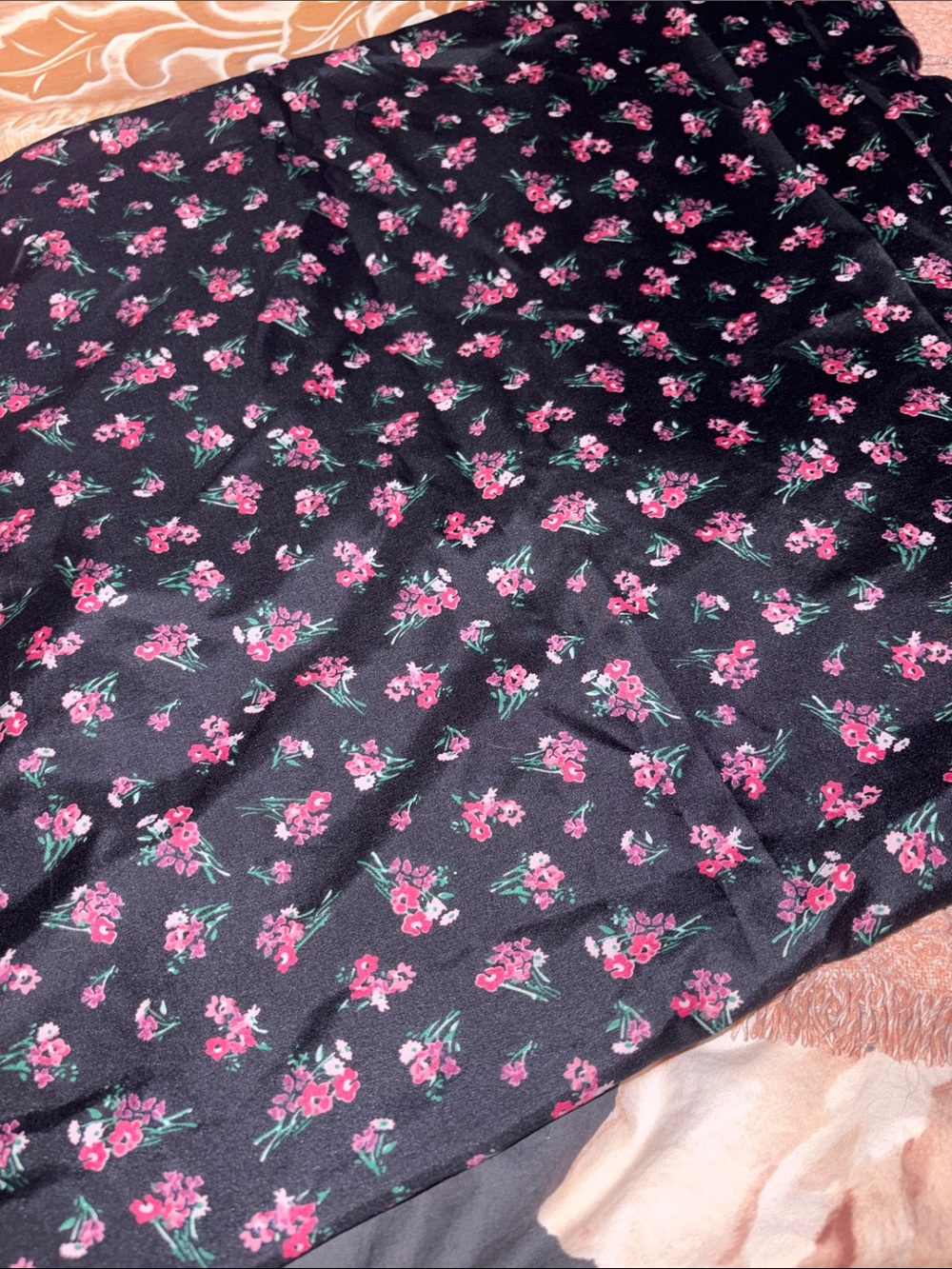 🍓 Betsey Johnson bouquet ditsy FULL FLAT SHEET